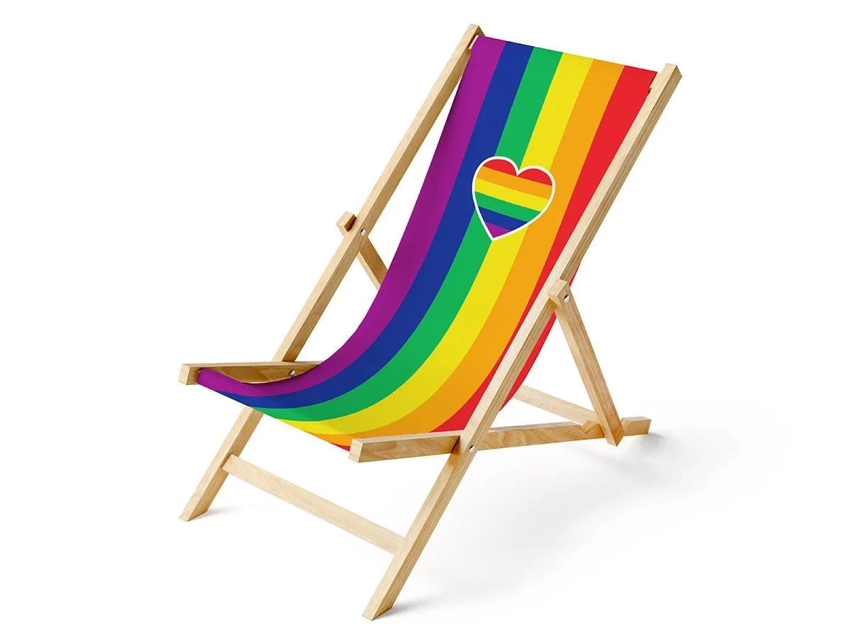 Chaise longue pliable