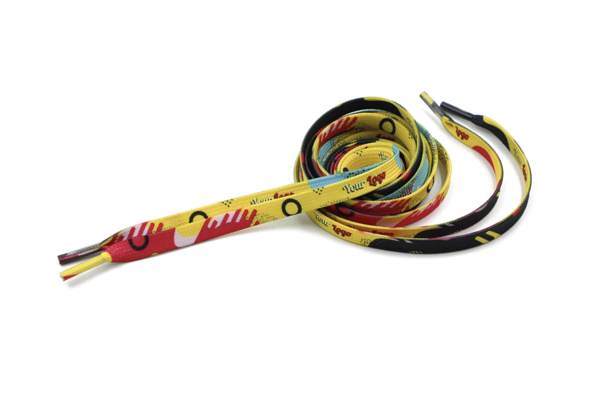 Lacets tubulaires avec impression